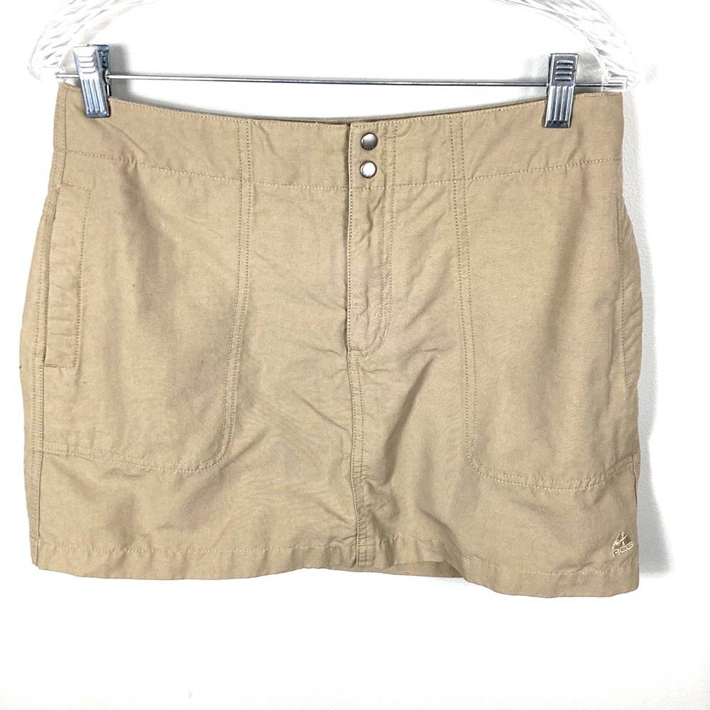 Nike Golf Skort Skirt Shorts Womens‎ Sz 8 (6) Beige Activewear Preppy Athleisure